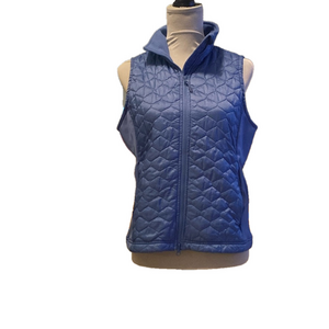 LL Bean puffer vest quilted baby blue size medium